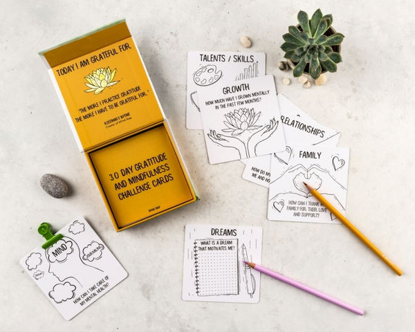 Gratitude And Mindfulness Challenge Cards 30 Days product photo from Myndmap