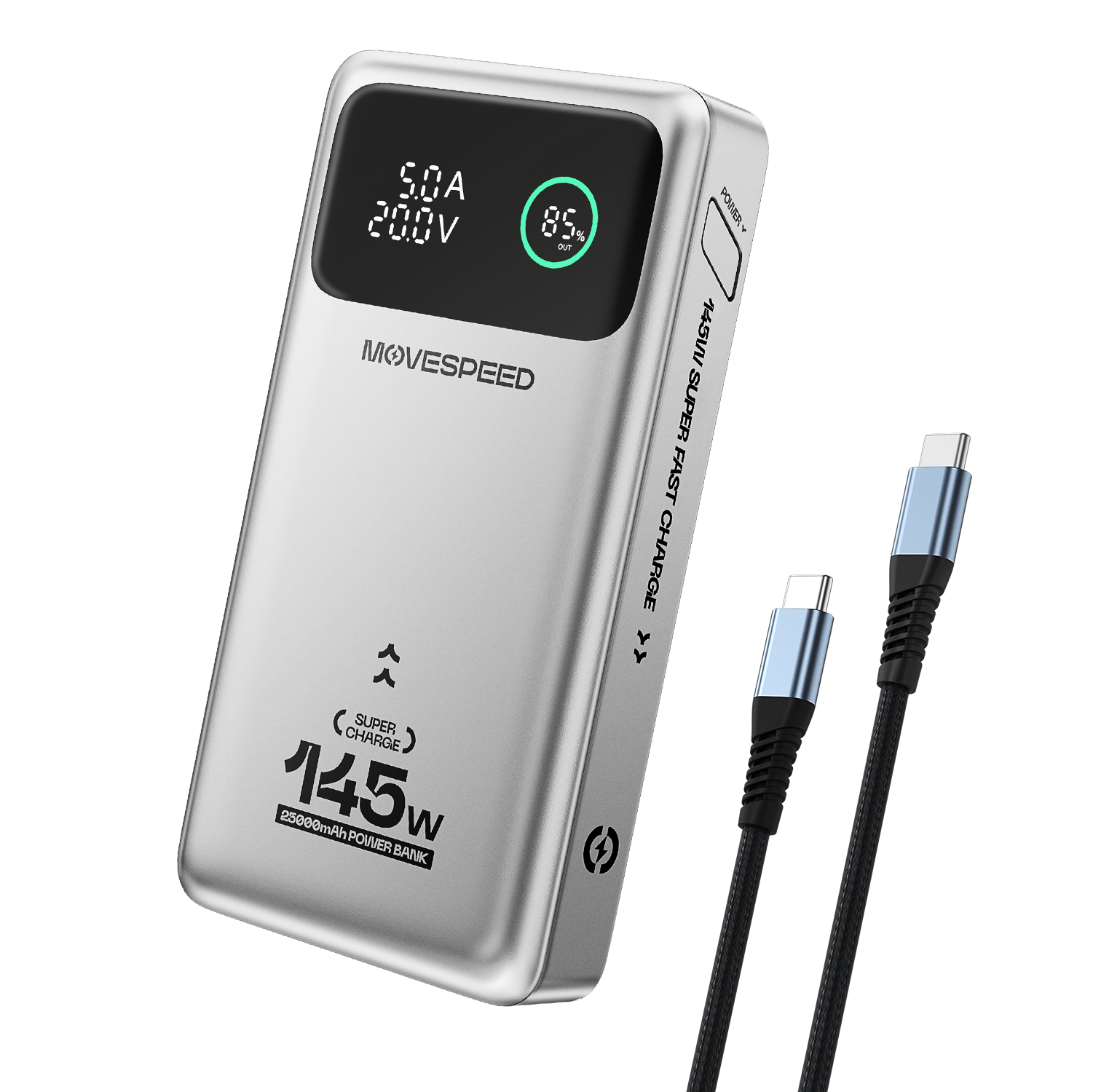 M25 Pro 25000mAh 145W product photo from 10000mAh