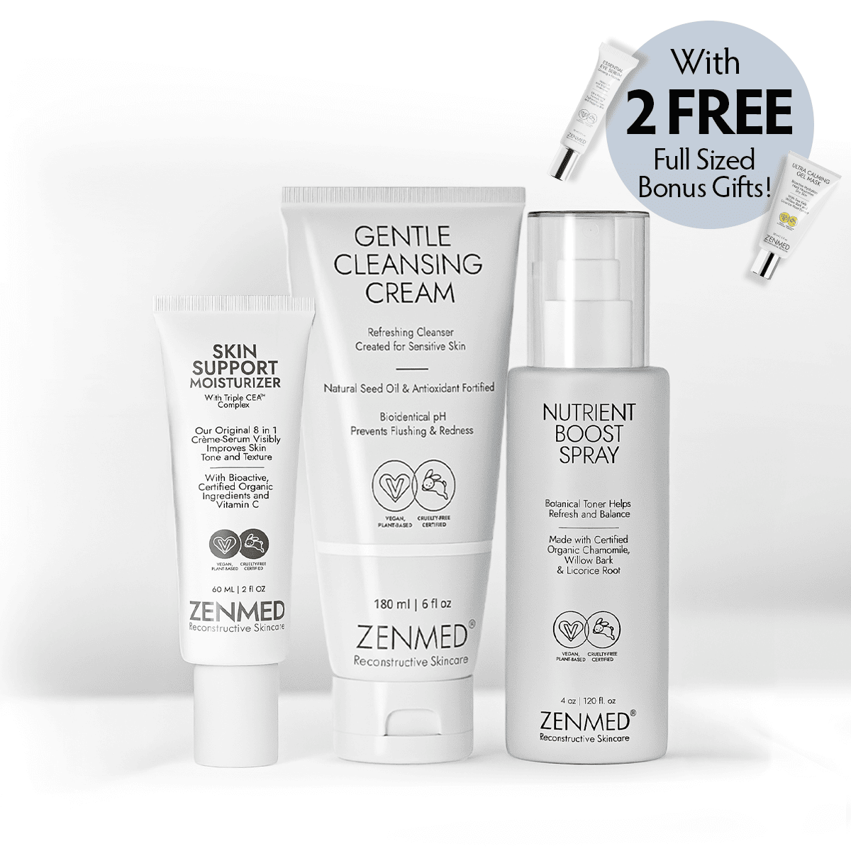 2 FREE Gifts with Redness Bundle Purchase! product photo from Zenmed