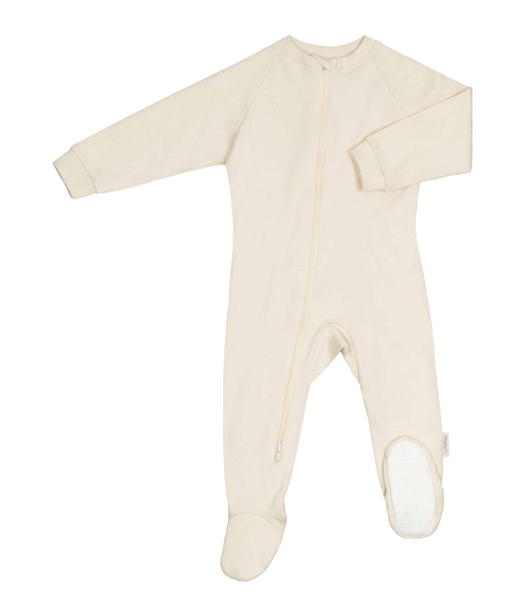 Organic Cotton Rib Knit Footie Pajama product photo from Castleware