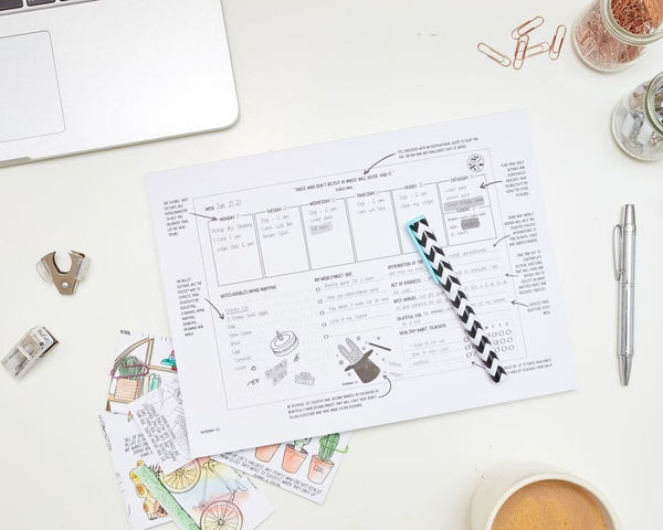 My Weekly Mindfulness And Productivity Agenda product photo from Myndmap