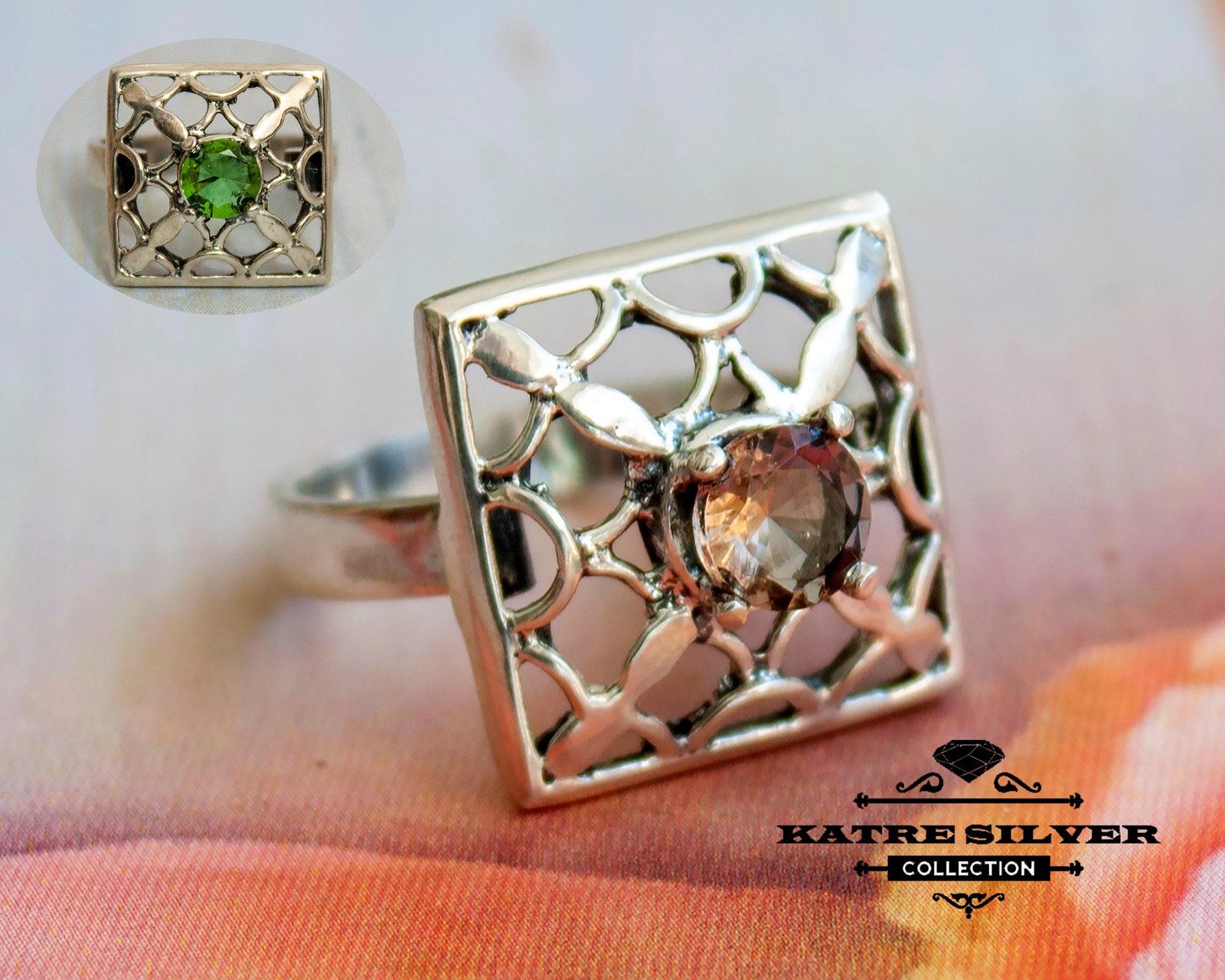 Color Changing Diaspore Ring 925 Sterling Silver product photo from Katre Sliver