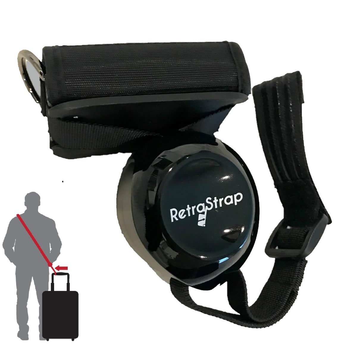Retrastrap Hands Free Your Carry On Luggage Anti Theft Anti Forgetting Less Stress product photo from Retrastrap